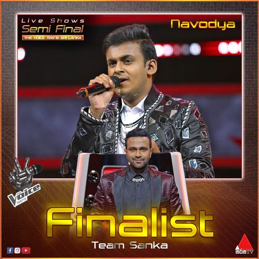 sri_voice's tweet photo. 𝙇𝙞𝙫𝙚 𝙎𝙝𝙤𝙬𝙨 - 𝙎𝙚𝙢𝙞 𝙁𝙞𝙣𝙖𝙡
Finalist - Coach Sanka
Navodya Congratulations🥳
.
#TheVoiceLK #VoiceSriLanka #VoiceTeensLK #VoiceTeensSriLanka #Voice #TeenSL #TeensSriLanka #TheVoiceSL #SirasaTV #thevoicesrilanka #LiveShows #SemiFinals #VotingRound https://t.co/ky0rTAUY73