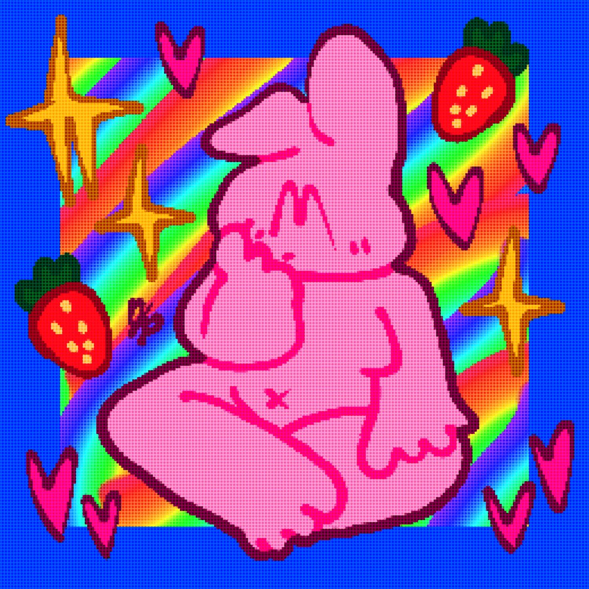 parasynesis_'s tweet photo. rabbit character I drew on the bus, also some time ago🐇🍓🌈💖✨️
#oc #originalcharacter #ocs #characterart #characterdesign #Pride2022 #PrideMonth #jamcore #ibisPaintX https://t.co/5933JpjxpX
