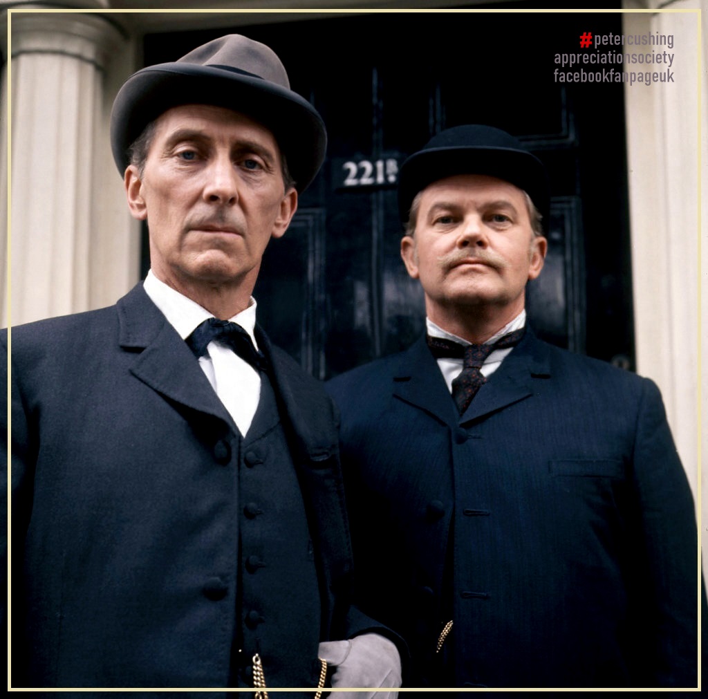 PCASUK's tweet photo. It's #SHERLOCKSUNDAY! It's #PeterCushing and #NigelStock . . need I say anymore? 😉 - #Marcus https://t.co/B27qju6iXn