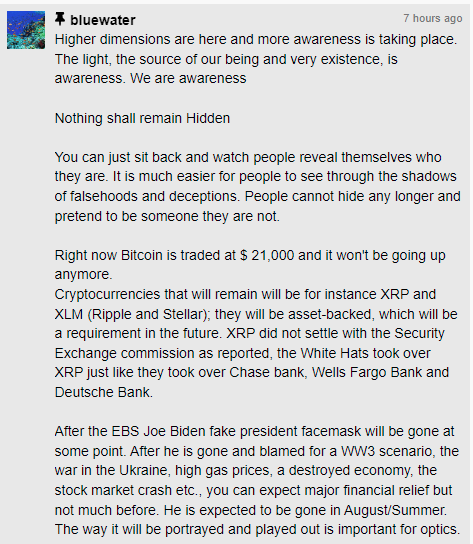 Bluewater: " $XRP and $XLM will be asset backed..."