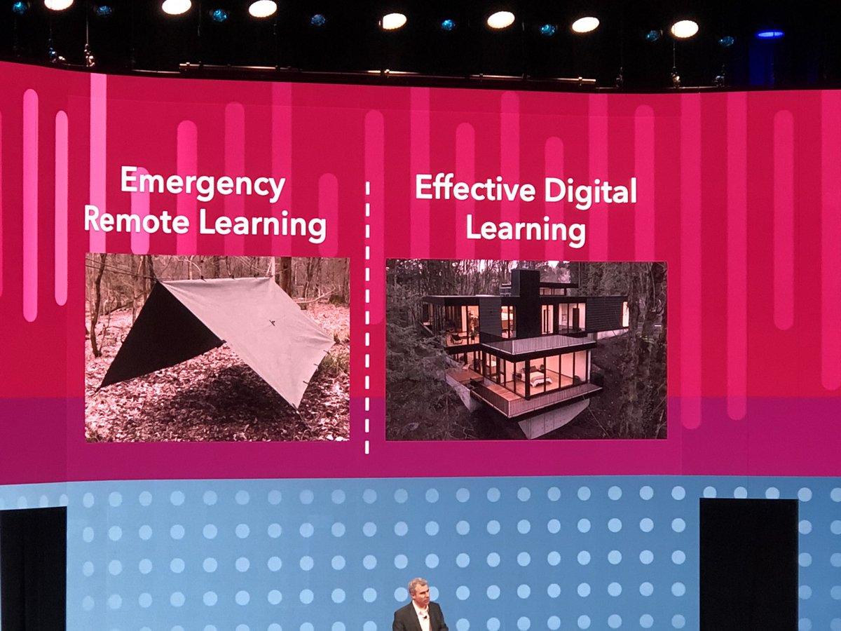 Emergency vs transformative learning.   Now that we know better we need to do better.   #ISTELive