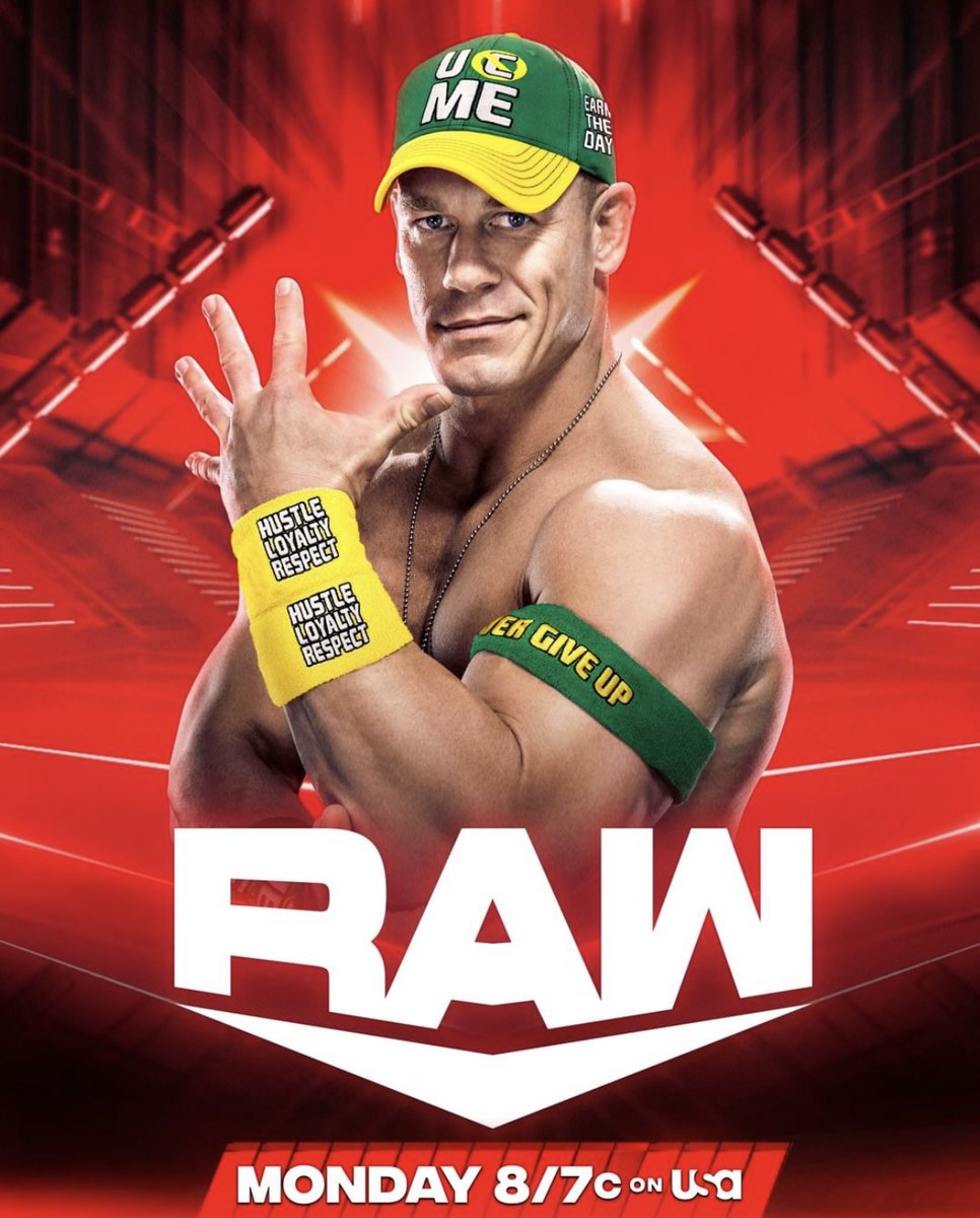 WWE's tweet photo. The champ is BACK!

TONIGHT: @JohnCena returns to #WWERaw to celebrate his 20 Year Anniversary with @WWE! You don't want to miss what he has to say... #CenaMonth 
. https://t.co/xJiqKPXXhm