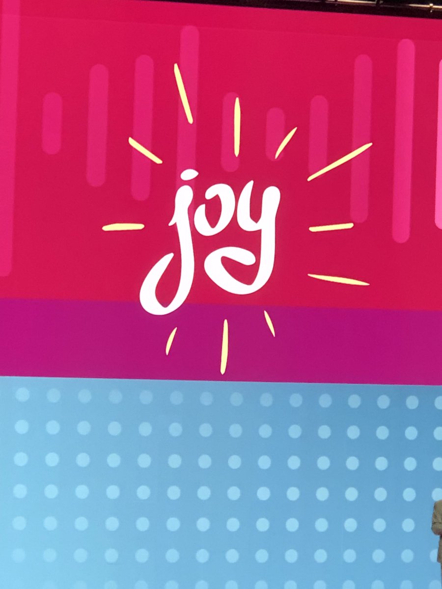 We need to infuse more joy in schools this year.   Guess what joy is contagious.    #ISTELive