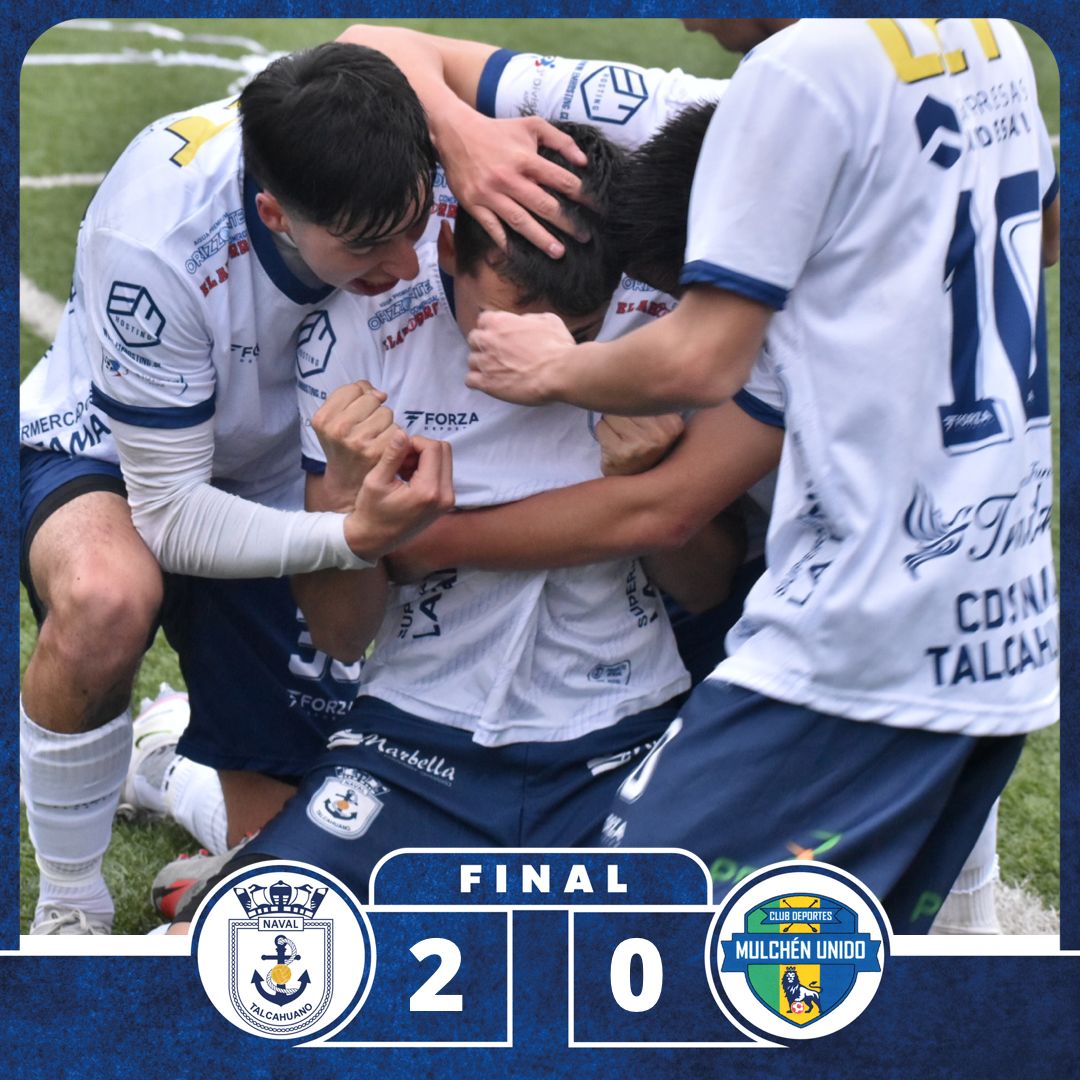CdsNaval's tweet photo. FINAAAAL EN EL MÍTICO 🏟

Partidazo del Puerto. Naval ganó por 2️⃣-0️⃣ con goles de Moraga y Paredes. ⚽️

¡Gigante equipo, cuanta garra! 👊🏼

#YaNaval ⚪️🔵 https://t.co/XSH6IQMBR3