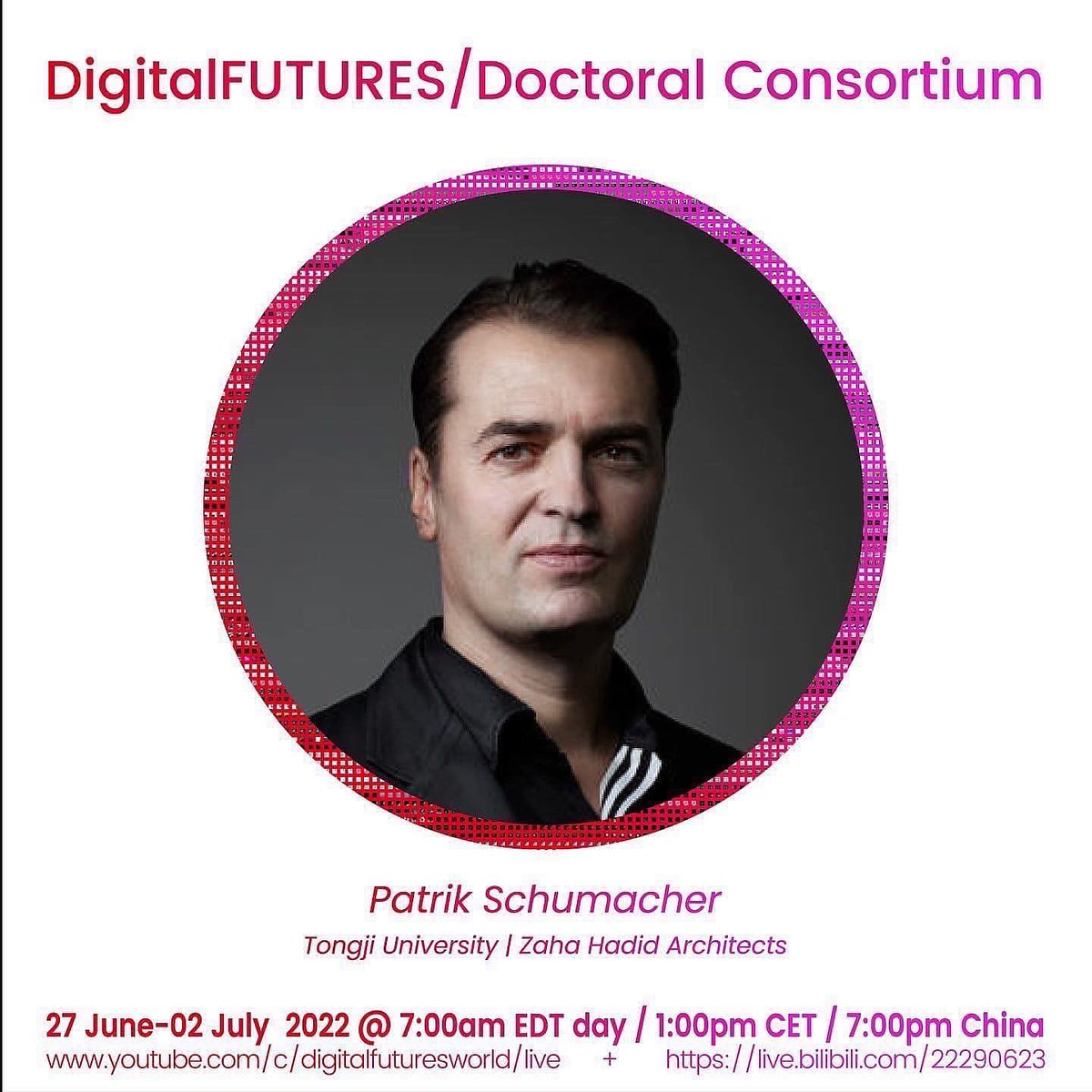ArchAgenda's tweet photo. 🚀Starts tomorrow!🚀
@patrik_schu’s 6-day #PhDseminar and #ZahaHadidArchitects/#ZHACODE #metaverse #workshop at @_DigitalFUTURES!! https://t.co/23gan743Kt