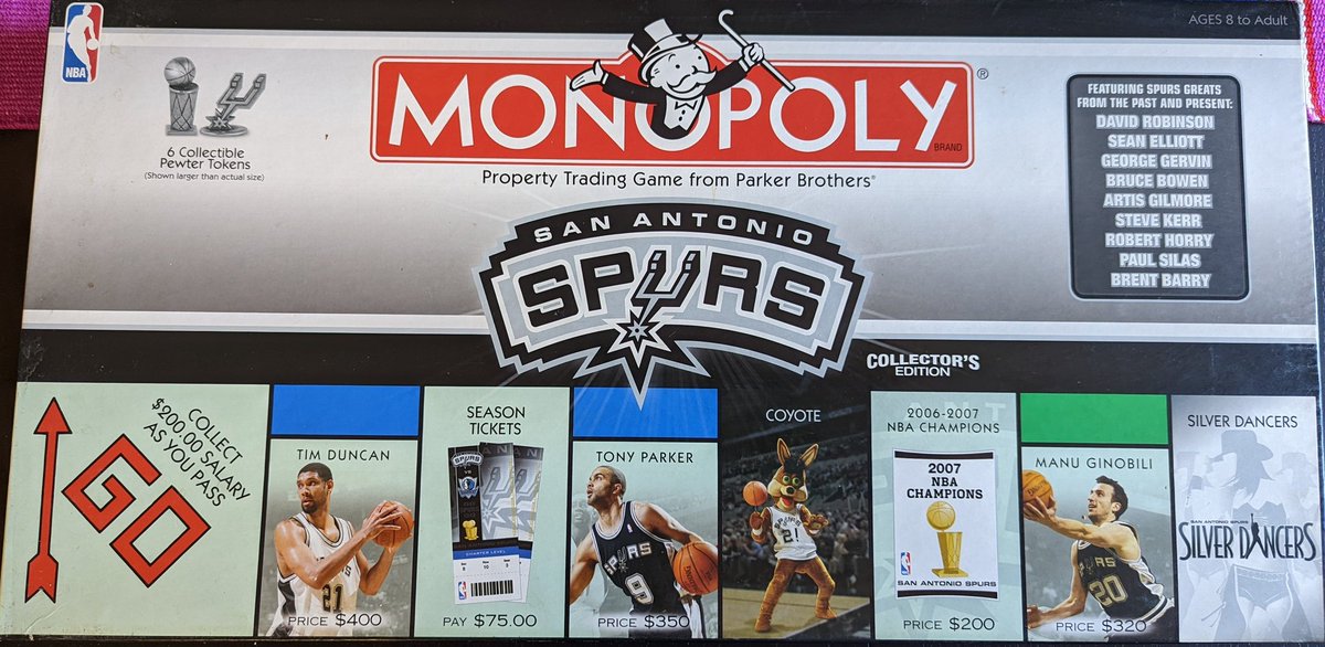 RT @Josh810: Going through my game closet today and found a 2007 Spurs Edition of Monopoly: https://t.co/elS5xcv2H8