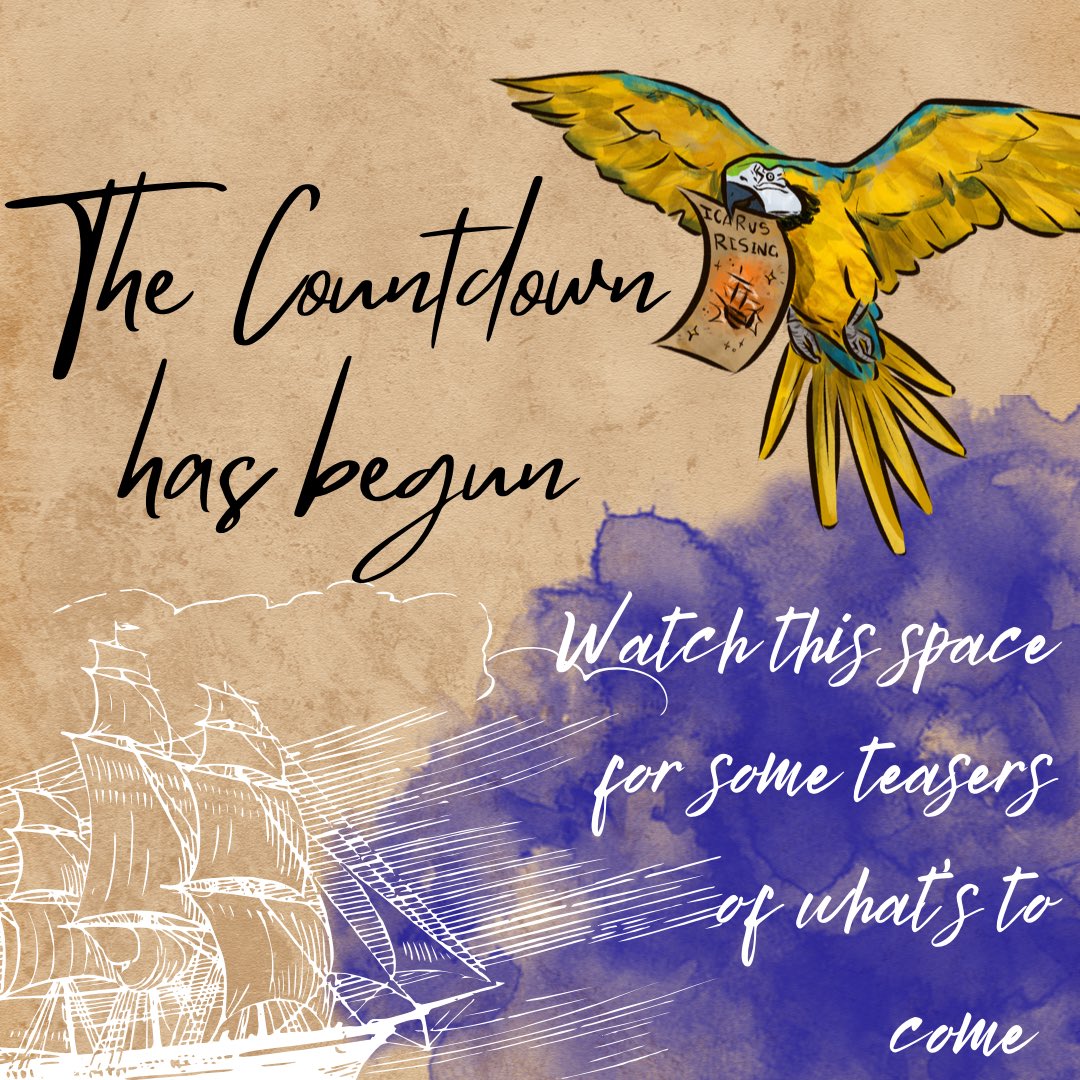 It’s nearly time to take to the skies with Icarus Rising! Watch this space for some sneaky trailers soon before our premiere on 14th July ! ☁️⚓️

Mark your calendars and hoist your sails, the Icarus is on its way 🏴‍☠️🦜

#podcast #icarusrisingpod #icarusrising #audiodrama #audio