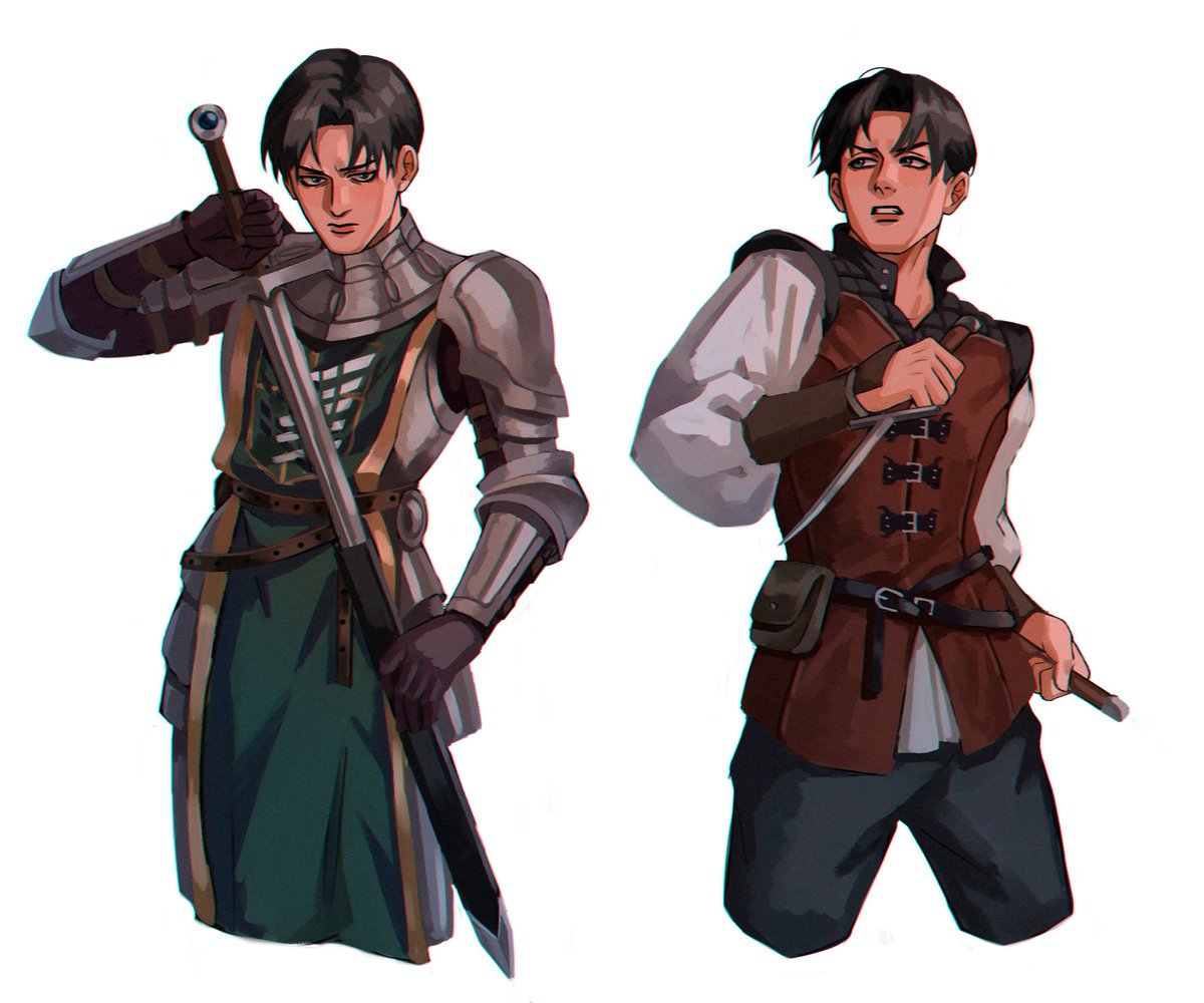 「Some outfits for king/knight au
#eruri #」|verbartt |COMMISSIONS OPEN|のイラスト