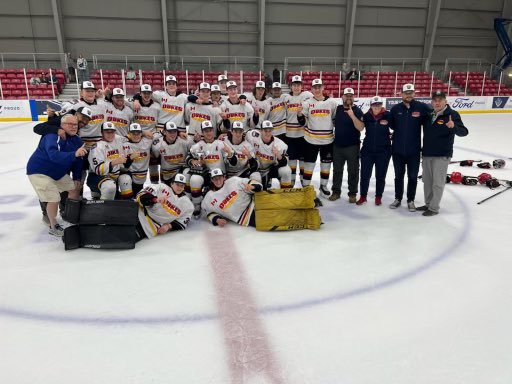 OJHLDukes's tweet image. Congrats to Dukes (White) on winning the @TEPTournament over the North American Screaming Eagle ( @BrooksBandits ) with a 1-0 OT win in the final!