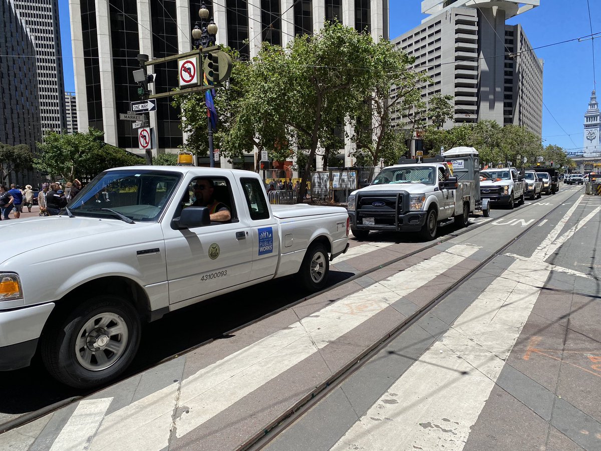 Our crews mobilize and spring into action to clean up after Pride Parade 2022! #sfpride! #sfpride2022 #pride2022 #sfpride52