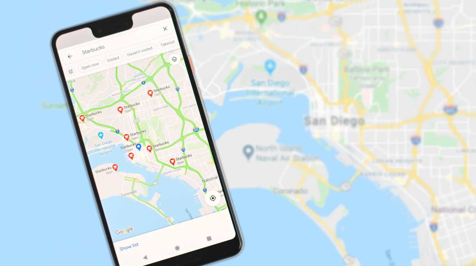 Google карта для Android