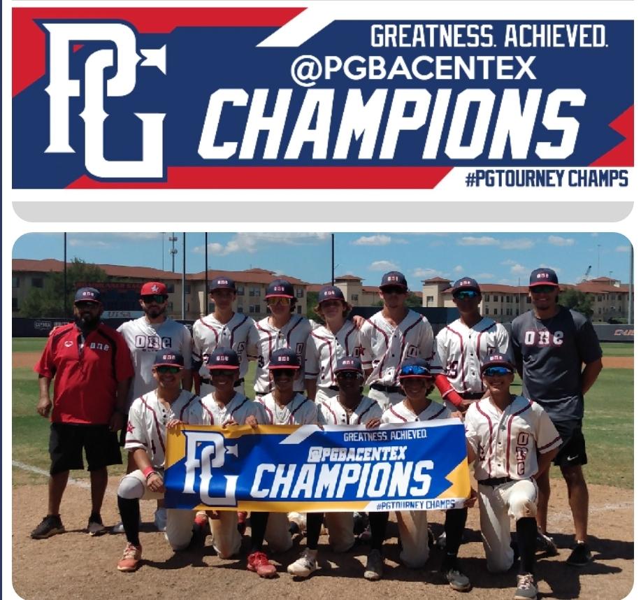 Congratulations <a href="/OneEliteTexas/">One Elite Texas</a> for winning the PGBA centex UTSA Classic 16U Championship 
<a href="/ETRAIN_BASEBALL/">ONE ELITE TEXAS</a> <a href="/Texas_PG/">Perfect Game Texas</a>BA @Texas_PG <a href="/PerfectGameUSA/">Perfect Game USA</a>