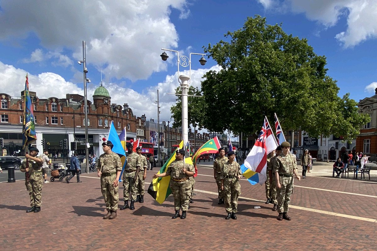 On the back of #armedforcesday members of the Network alongside @77_acf <a href="/ccf/">Carlos Carrilero</a>  <a href="/UKFireService/">UK Fire Service</a> took to streets of Brixton to celebrate Windrush day as they marched proudly to Windrush Sq. #WindrushDay2022
#BlackLivesMatter #islandlife