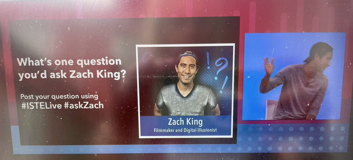 ZajacSLP's tweet photo. “33% of students want to be content creators.” ~ Zach King #ISTELive MainStage.

It is important to support students in their creative process. Encourage storytelling and making friends through magic!   #ISTELive #CreativityFTW https://t.co/4998R9aOLZ