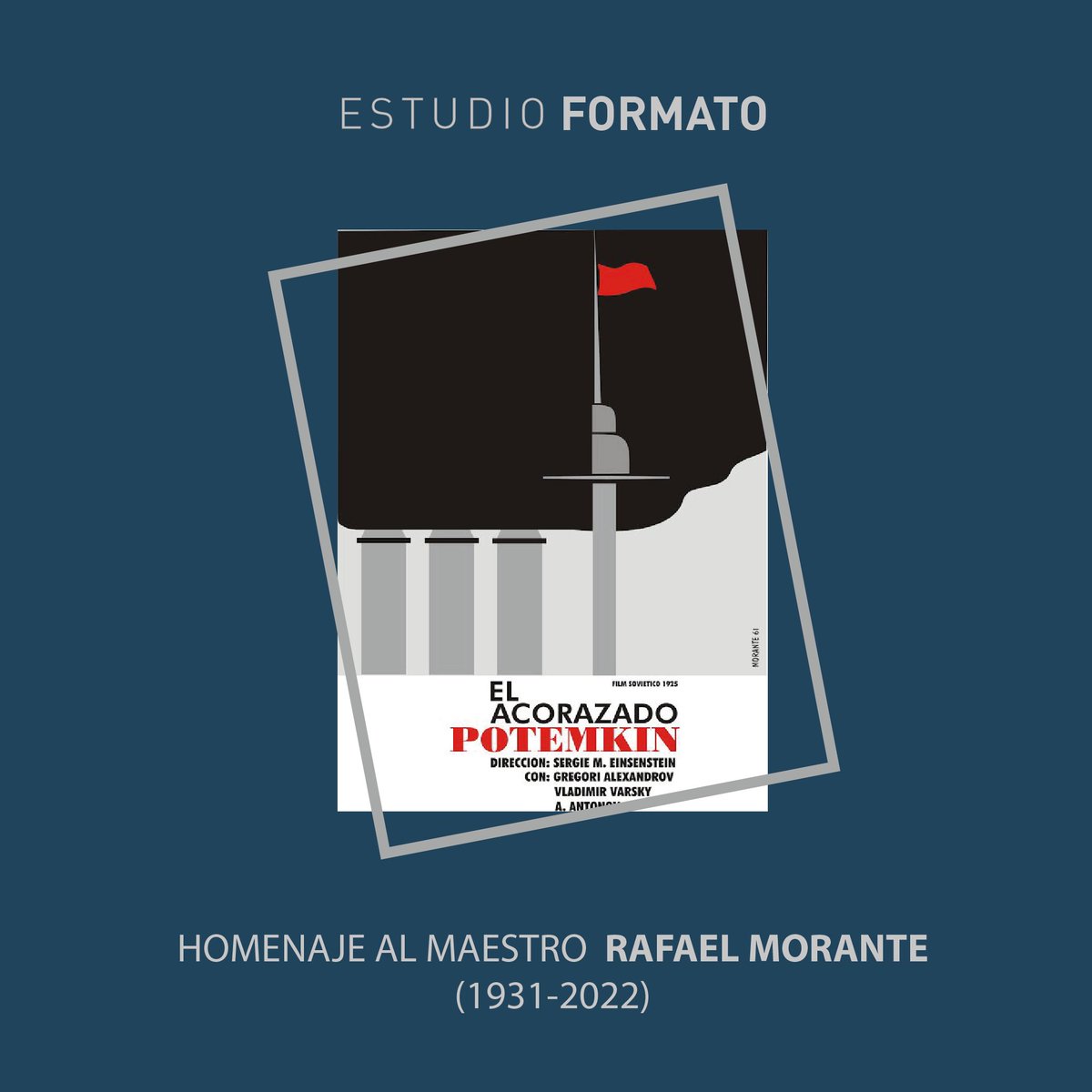 estudioformato5's tweet photo. Agradecimiento eterno al maestro de diseñadores Rafael Morante, Premio Nacional de Diseño 2015, con una extensa obra en el diseño de libros, de carteles políticos y cinematográficos. 
Que siempre nos inspire su cultura y humildad, su decoro y entrega al trabajo. https://t.co/wEwXRfLfKg