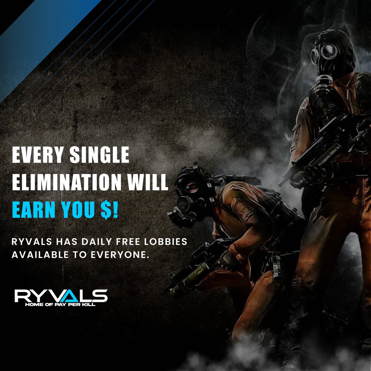 ryvals's tweet photo. RyvalsPPK pays real money for each player you eliminate. Try out a free lobby today
#PlayPPKFree #FreePPK #RyvalsPPK #ApexLegends #PUBG https://t.co/ry4VXr2VCc