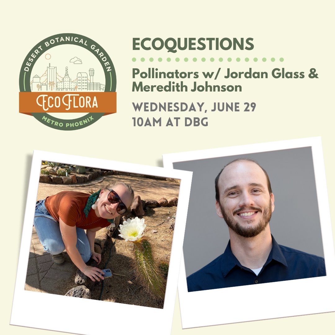 Thanks for joining us this #pollinatorweek!

We invite you to join us on Wednesday, June 29 to learn more from Meredith (@MeliponiniMere and Jordan in an EcoQuestions session at Desert Botanical Garden (<a href="/dbgphx/">Desert Botanical Garden</a>).

eventbrite.com/e/358828444537
