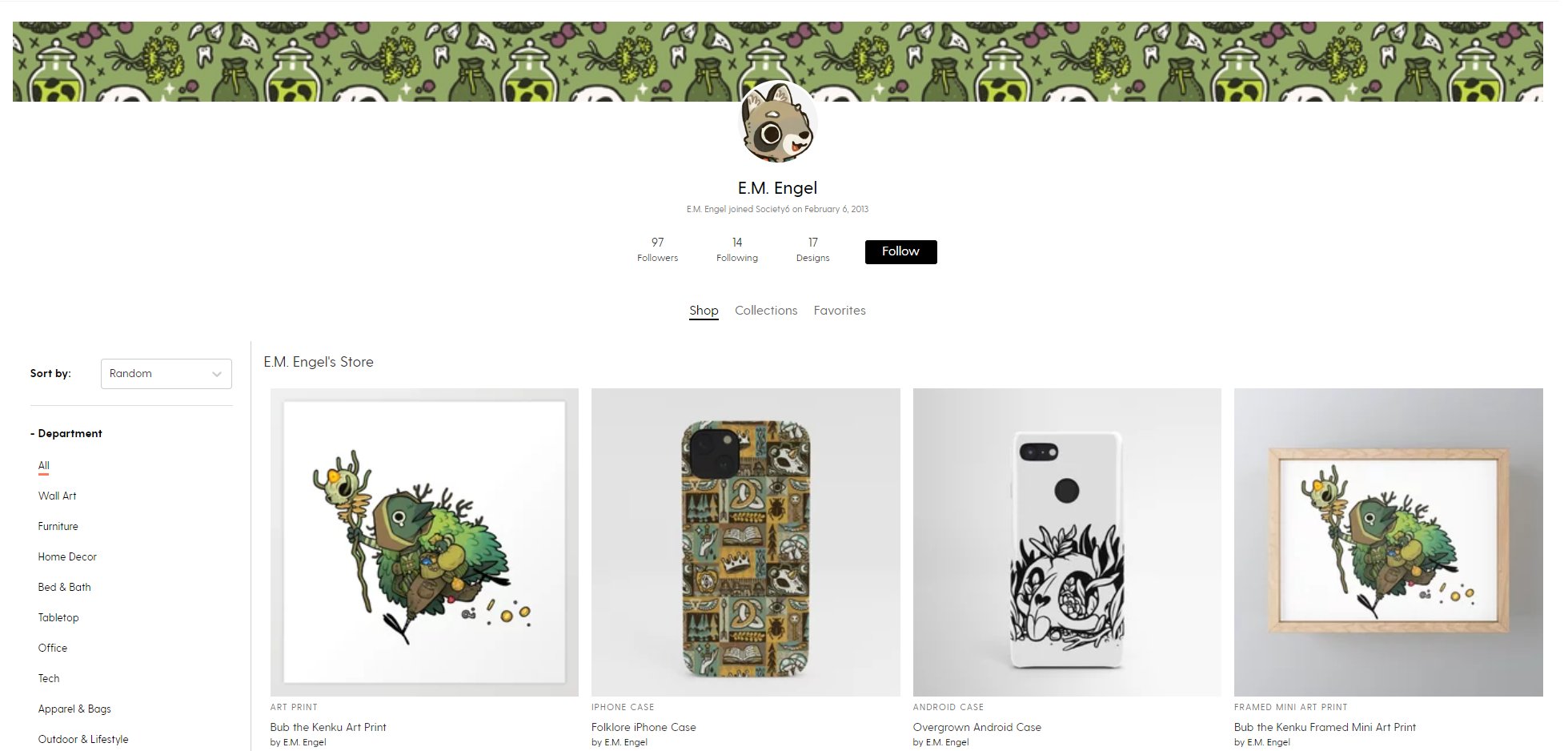 smellie on Twitter "I've dusted off my Society6 account and finally