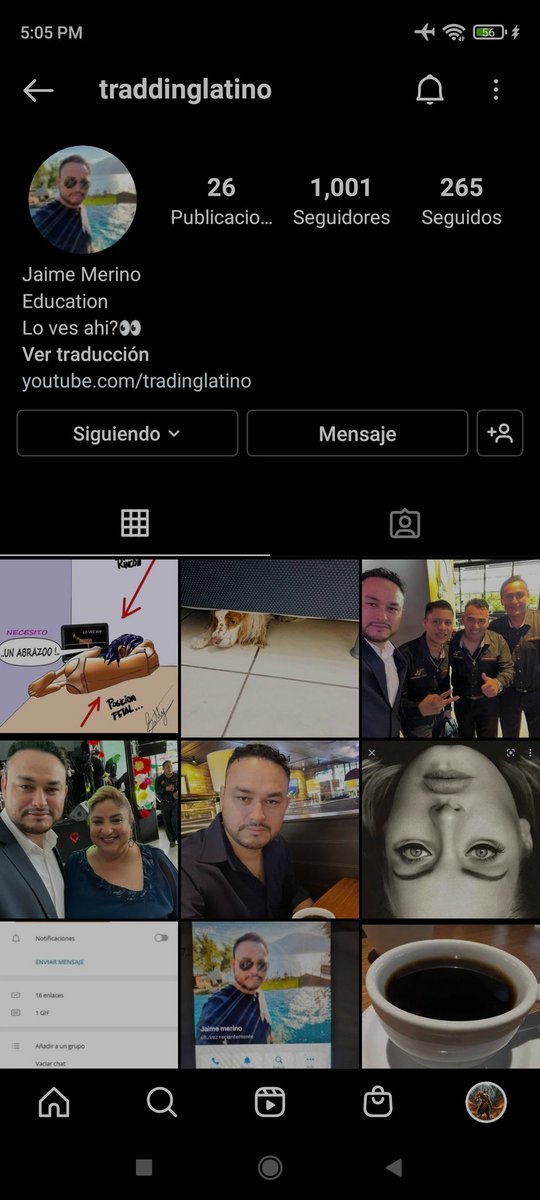 UnicodiosXD's tweet photo. Imaginen mi sorpresa al ver que mi maestro @TradingLatino , me empezó a seguir , sera un bonito recuerdo, falso pero bonito, Jaime ya reporte la cuenta pero pienso que seria bueno lo hagas tu también, un saludo y un abrazo https://t.co/tSFKO6ZRas