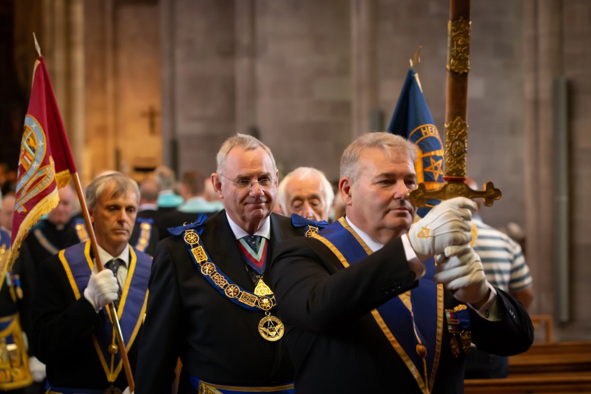 Herefordshire Freemasons held their annual Church service today at Hereford Cathedral. Thank you to all those who took part and to our visitors on this special occasion. <a href="/DGLBMason/">PGM for Herefordshire, MEGS, Glos & Herefords</a> <a href="/hfdslightblues/">Caeruleum Club</a> <a href="/GrahamCKing1/">@GrahamCKing</a> <a href="/UGLE_GrandLodge/">United Grand Lodge of England</a> #Freemasonry #Herefordshire