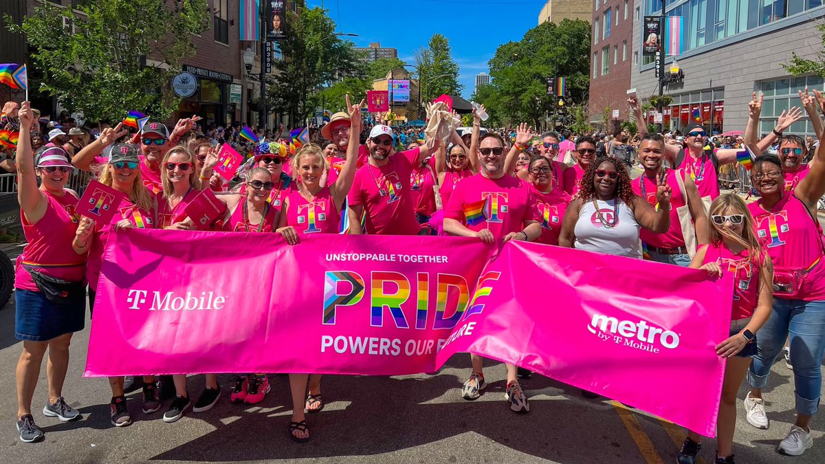 It was a busy weekend for #Pride2022 and you already know <a href="/TMobile/">T-Mobile</a> showed up BIG time! Thanks to everyone who participated and represented our Company! 🌈