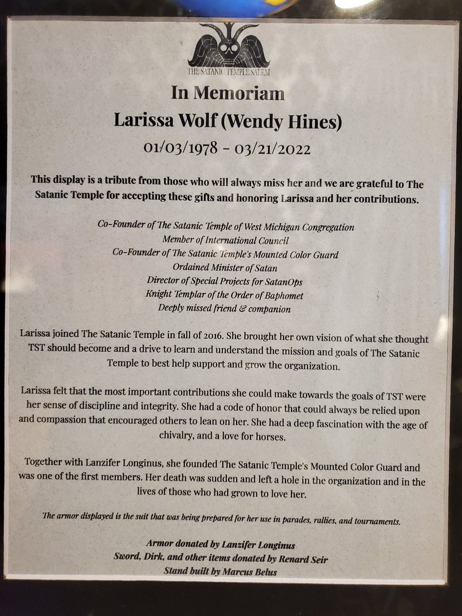 LucienGreaves's tweet photo. In Memoriam
Larissa Wolf (Wendy Hines)
01/03/1978 — 03/21/2022 https://t.co/LcxwH9cR8w