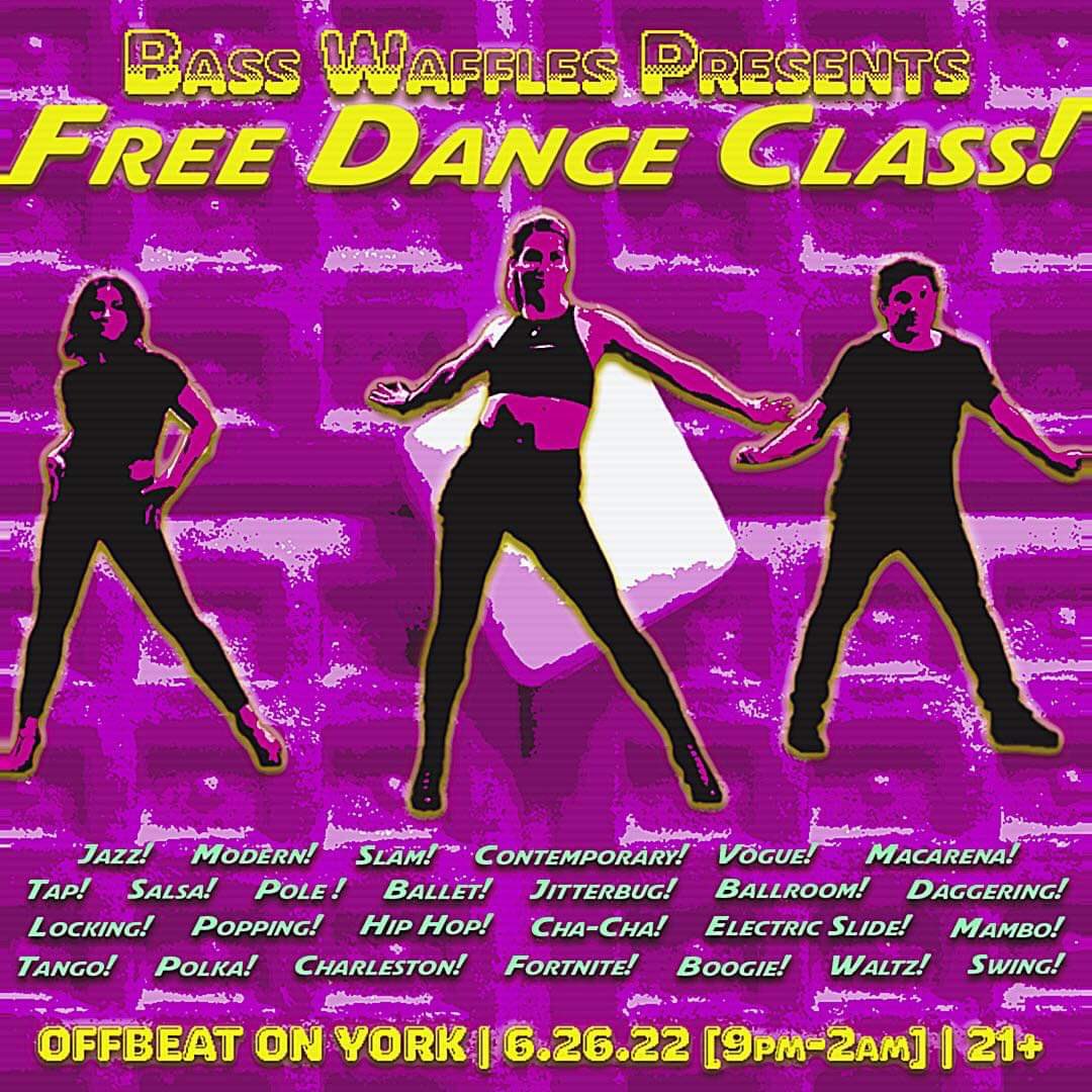 Awe shit son. Come on down to <a href="/BassWaffles/">Bass Waffles</a> tonight for our first ever dance class. Come surf linoleum and learn some new moves. Fire line up too from what I’ve heard #bassmusic  9-2pm. No cover, free waffles, fat bass. As per usual. You know we do the thang for the culture