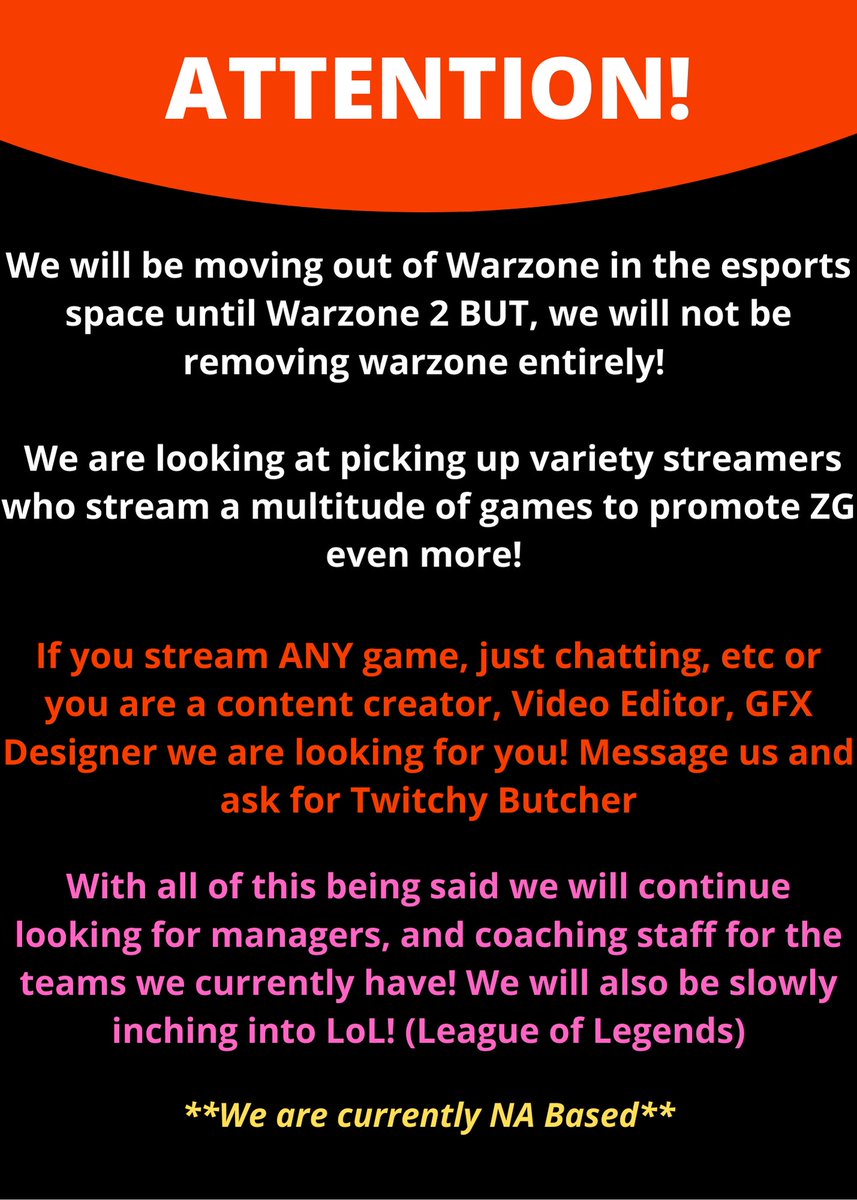 Phoenix_Brigade's tweet photo. #streamer #contentcreators #twitch #FacebookGaming #DefinitionofPerfection #ZGE

Just ask for @Twitchy_Butcher! https://t.co/HrRpVi5uyV