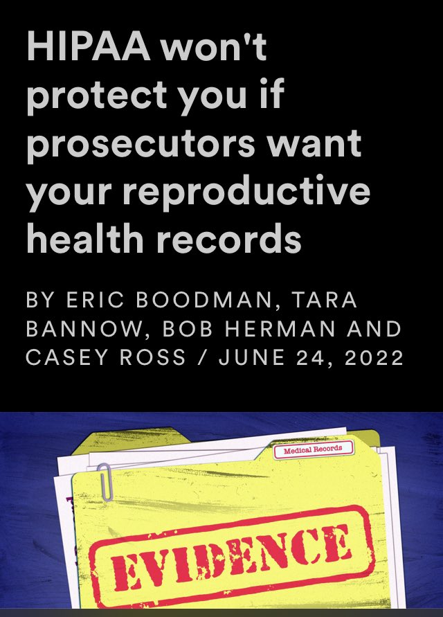 Right wingers, I remember the vaccination debates and you claiming “my body, my choice” and that HIPAA is all powerful. I don’t hear you now.