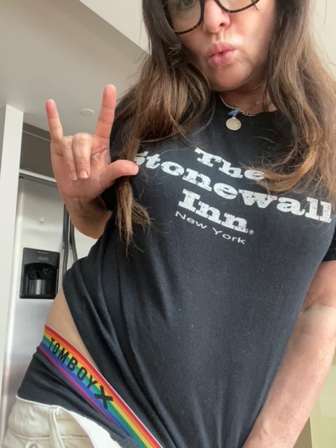 Felt #pride won't delete later or ever. I love you all. Also kids who have same gender parents are the luckiest people in the world. Also I saved these underwear for today they are my favourites. @tomboyx Also Stonewall @thestonewallinn