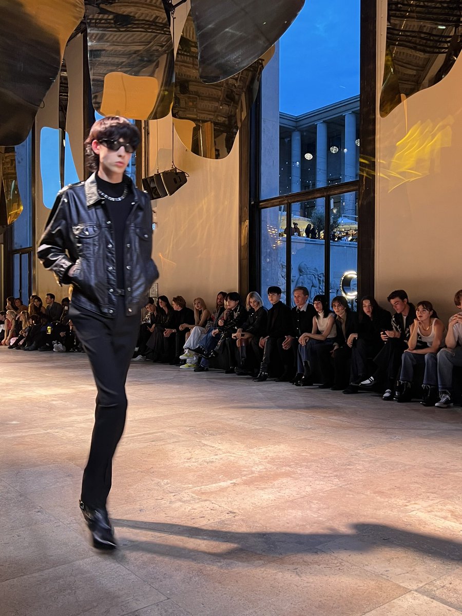 lightsnoor's tweet photo. celine show @BTS_twt 🔌 https://t.co/54JM3LKSKS