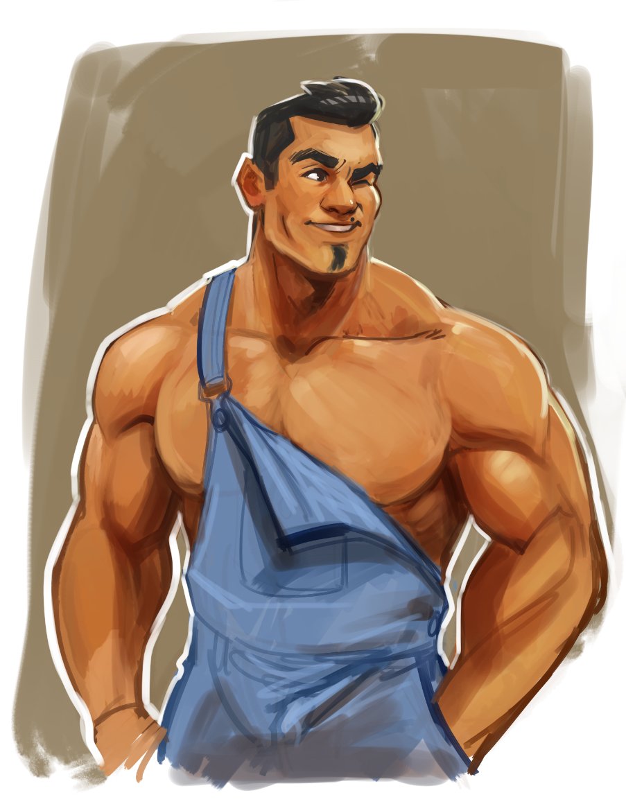 Kal in Overalls for No Reason

(Drawing is hard, I don't remember how to do it)