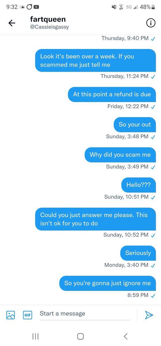 fallshadow12's tweet image. DO NOT BUY FROM @CASSIEISGASSY !! SHE IS A SCAMMER!!!