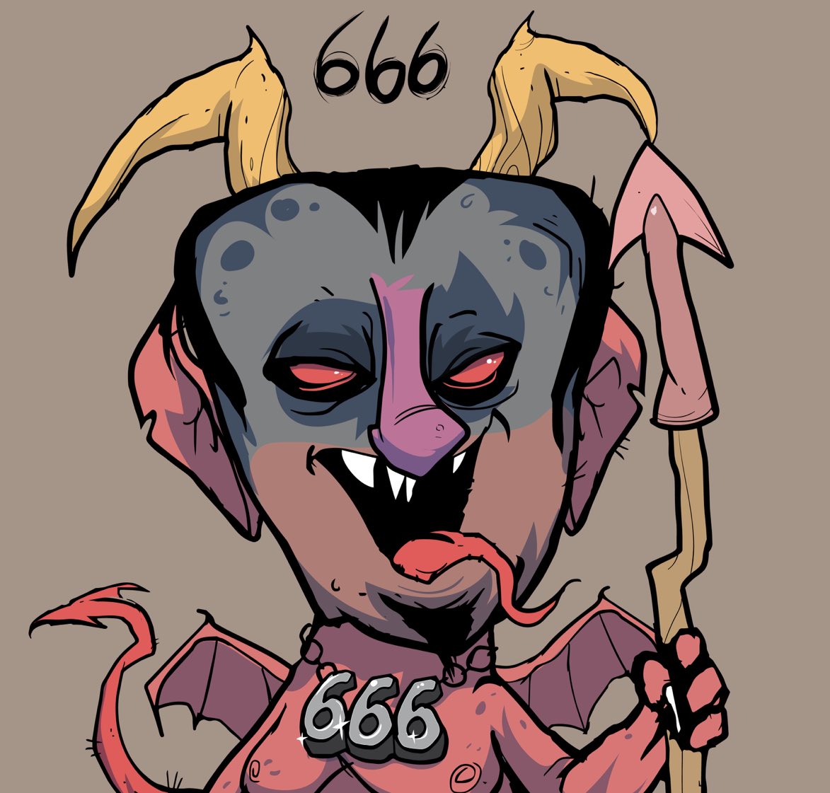 0x_EQ's tweet photo. @supadoteth @devilvalleywtf This devil buys your lady a glass of blood at #DevilsRally WYGD?!
Nothing π #SEEYOUinHELL π₯ https://t.co/71XTuFZbz5