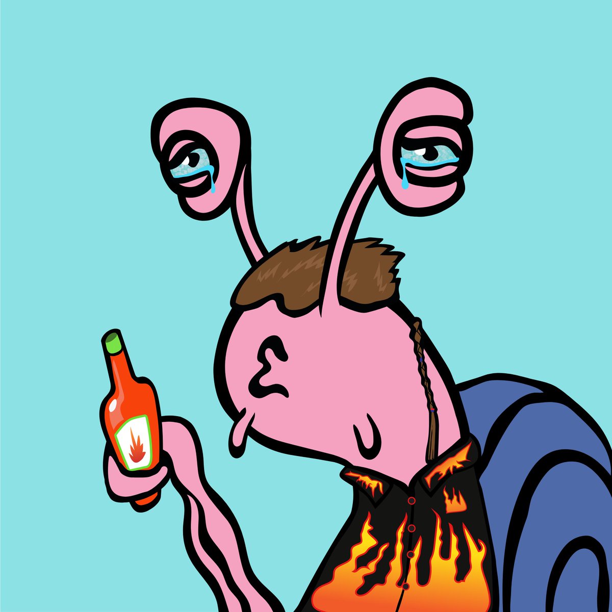 scumbugs_nft's tweet photo. This guy might've went a bit too hard with the hot sauce https://t.co/Jl6JmwgBCn