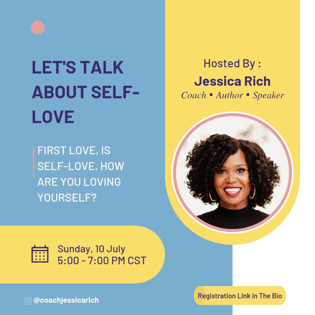 ItsJessicaRich's tweet photo. I am so excited to announce the launch of my monthly women's improvement calls. 

This is a free event and you can register via the link in the bio. 

#selflove #womenempowerment #women #WomenSupportingWomen #womensempowermentnetwork https://t.co/8YQUSySkgZ