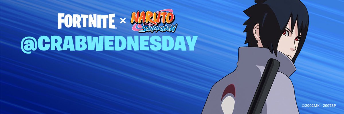 Fortnite's tweet photo. @CrabWednesday You walk your own path, you're Team Sasuke! https://t.co/NcPDPjAc5r