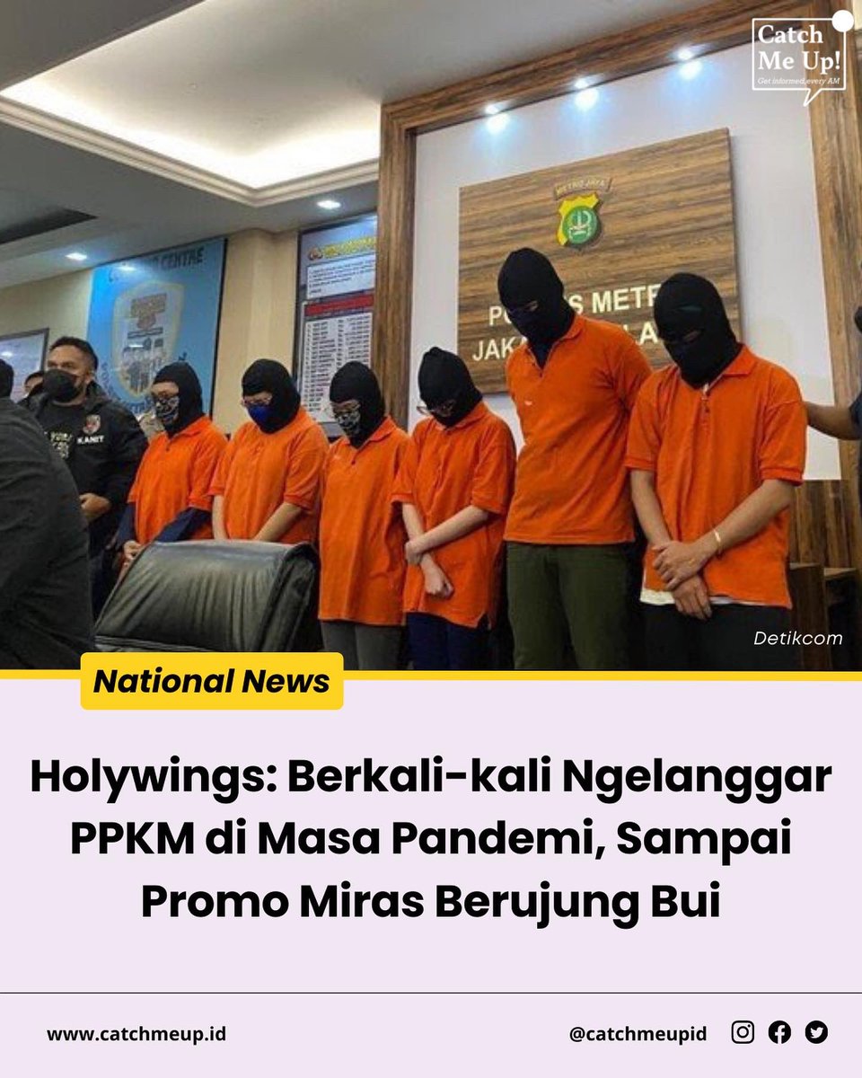 Kebayang nggak, anak graphic design disuruh bikin design promo, admin socmed disuruh post promonya, tapi gegera marketing sembrono Holywings mereka jadi tersangka dan masuk penjara.