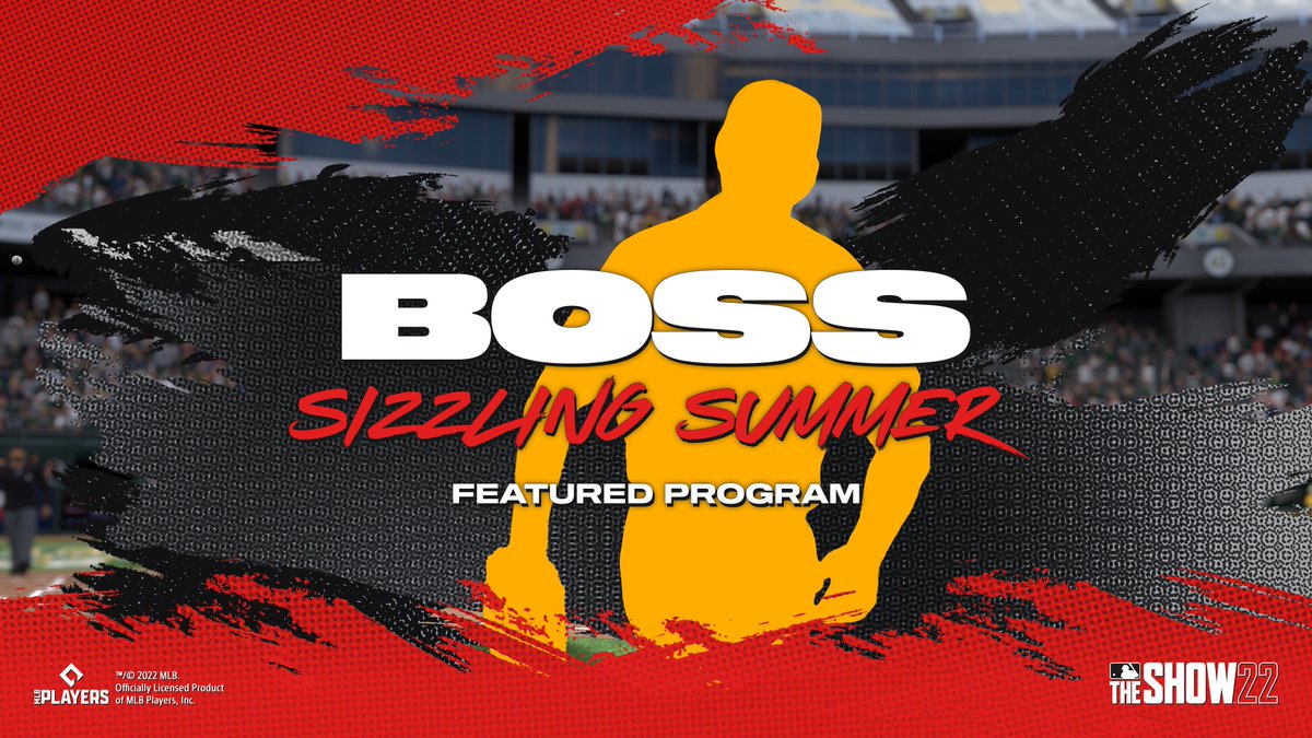 MLBTheShow's tweet photo. It’s getting hot in #MLBTheShow 22 with our new Featured Program, Sizzling Summer! 🥵⚾

Here is one of the five bosses coming this Thursday.
✅MVP
✅Cy Young Winner
✅3x World Series

Who do you think this is? https://t.co/Aytxa1zGYM