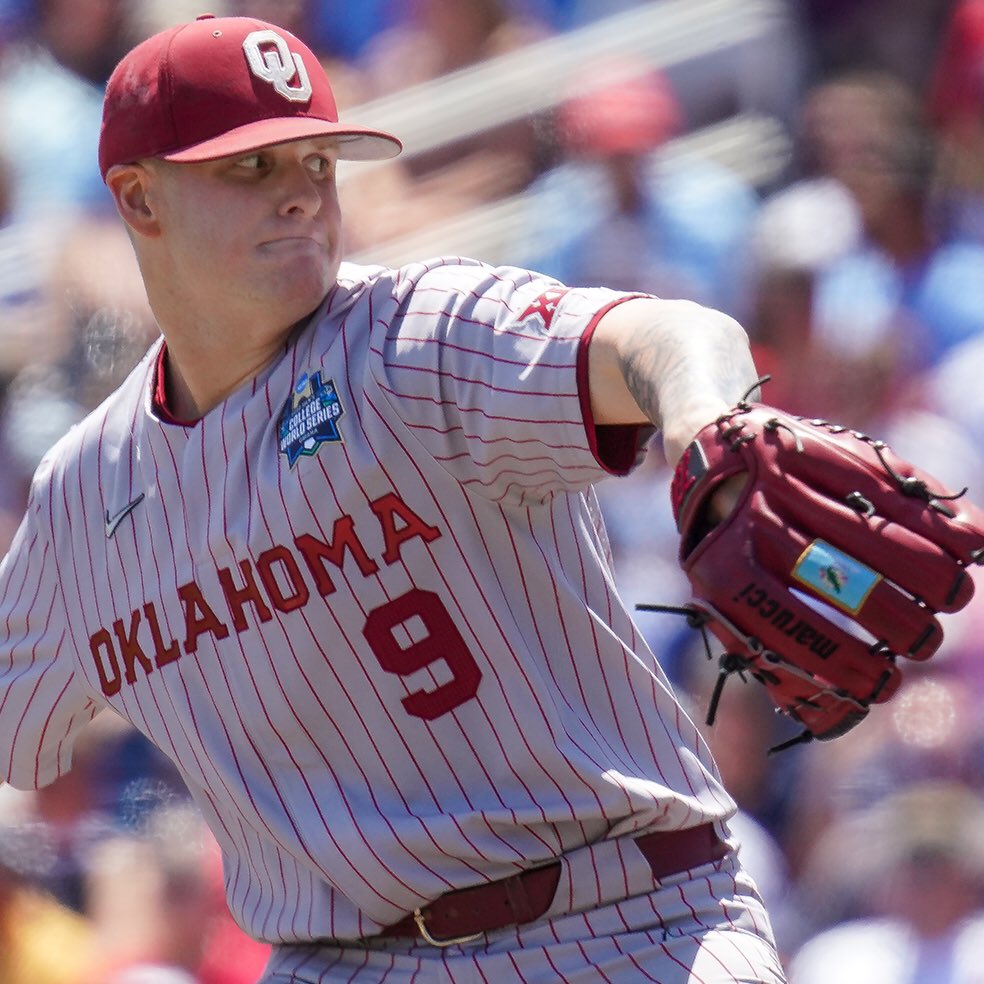 OU_Baseball's tweet photo. Just a kid from Norman. 

Tremendous effort today by @cadehorton14. 

#BoomerSooner | #COMPETE https://t.co/N6ALU2pGX9