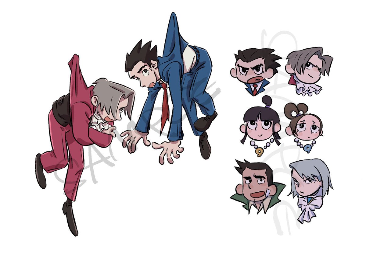 TNstile's tweet photo. Just wanna to draw something cute for myself(-v-
#逆転裁判
#AceAttorney
#narumitsu https://t.co/F2MgYEwkYk