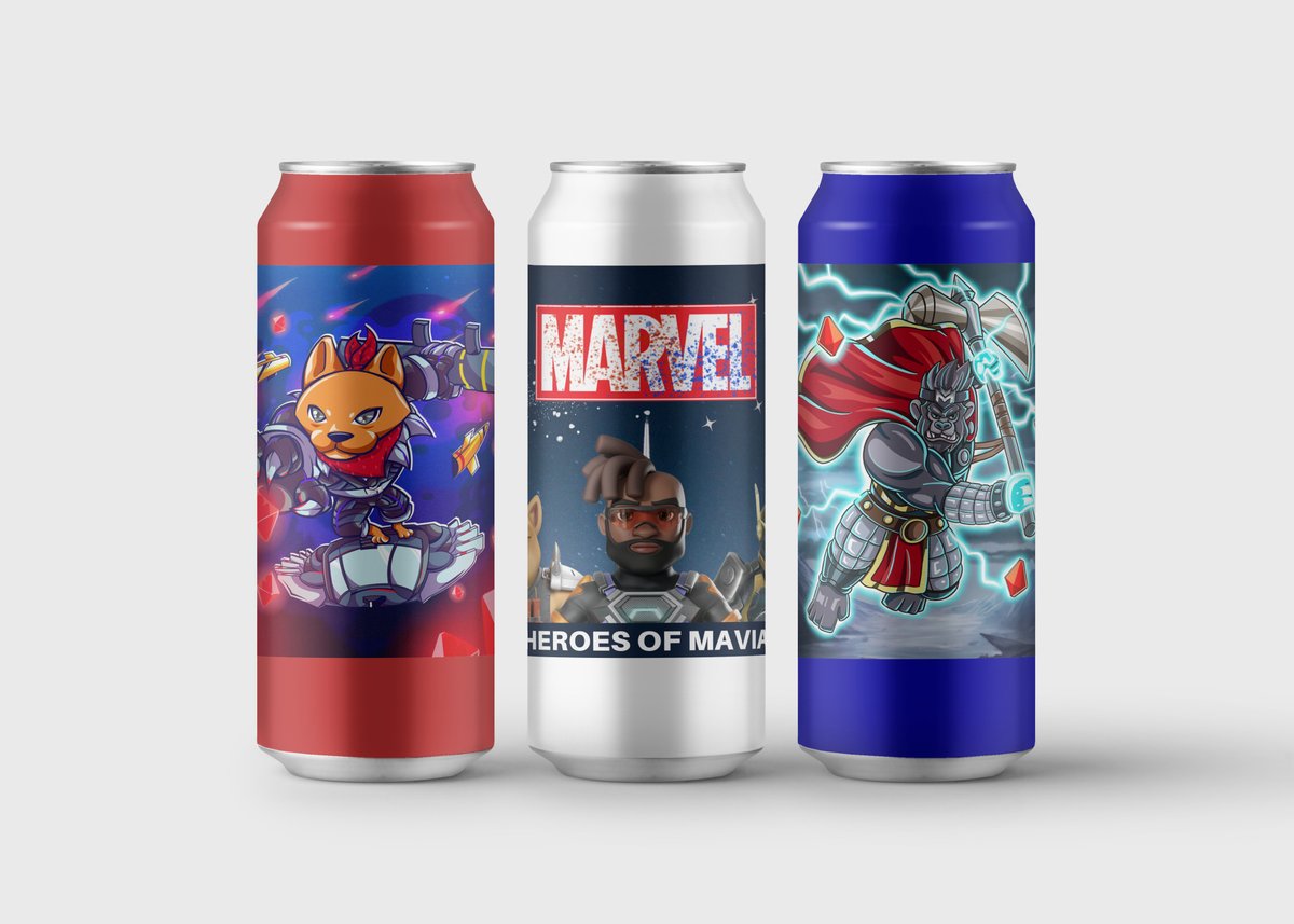 TOPNUMTARN's tweet photo. Marvel x Mavia Can Edition . . . 🥫

Would you like some drinks ?

@MaviaGame 
@SkriceStudios 
@KTMMaviaElite 
#HeroesofMavia https://t.co/CpAqg41EvP