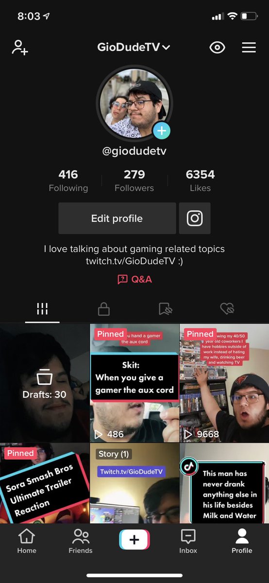 Hey I’ve been posting TikToks daily and would love it if you checked out my profile and followed me :) 

I mainly posting gaming/pop culture related content ranging from:

- Gaming news
- Reviews on games 
- Anime 
- Star Wars 

And more! ❤️

🔗 tiktok.com/t/ZTRJ2QHcw/