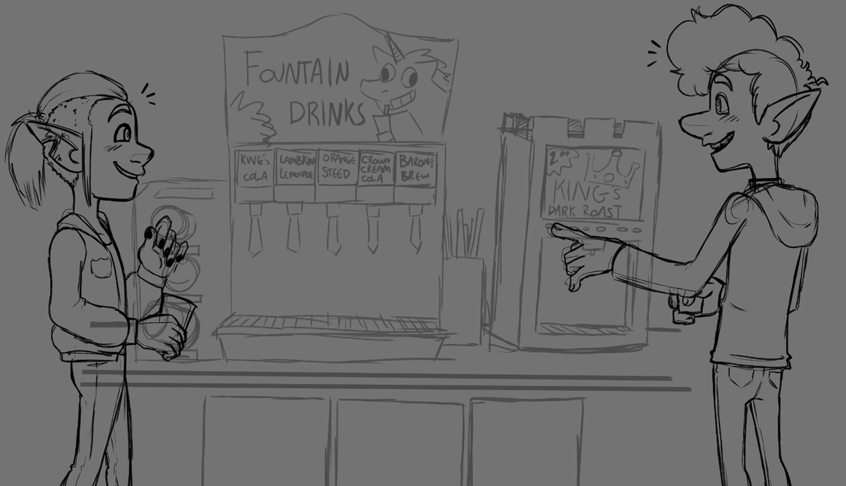 This is a few months old, I wonder if I'll ever come back to it and fully color it </3 