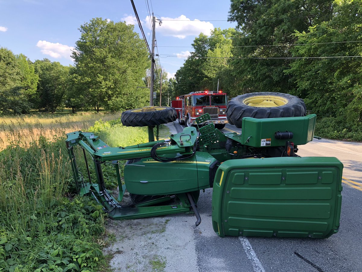 This afternoon, Harvard EMS along with Harvard Fire, Police and Bolton Fire-EMS responded to the reported tractor rollover with entrapment on Ayer Road. After arriving quickly on scene, EMTs requested a <a href="/bostonmedflight/">Boston MedFlight</a> to transport the patient to a trauma center….