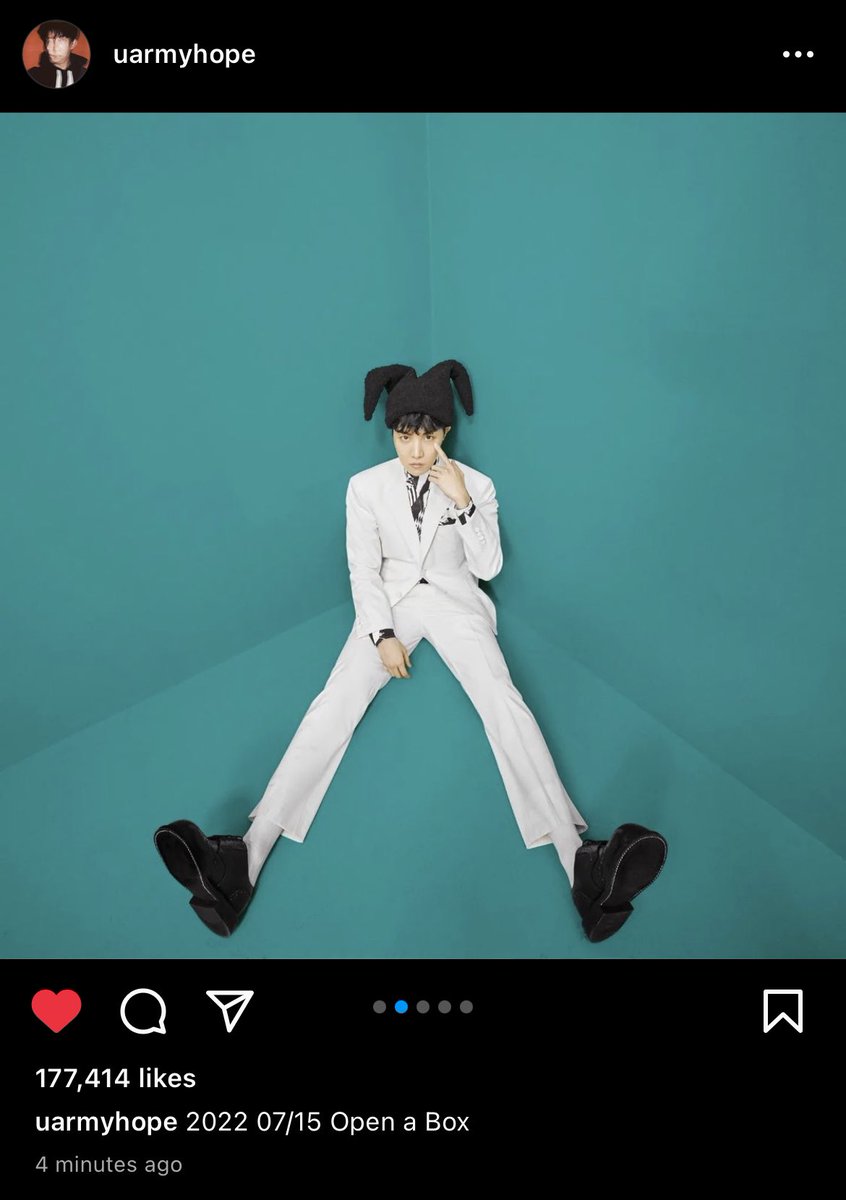 miiniyoongs's tweet photo. [220627 J-hope Instagram Post]

🐿 2022 07/15 Open a Box

(1/2) https://t.co/xEwm2oj1du