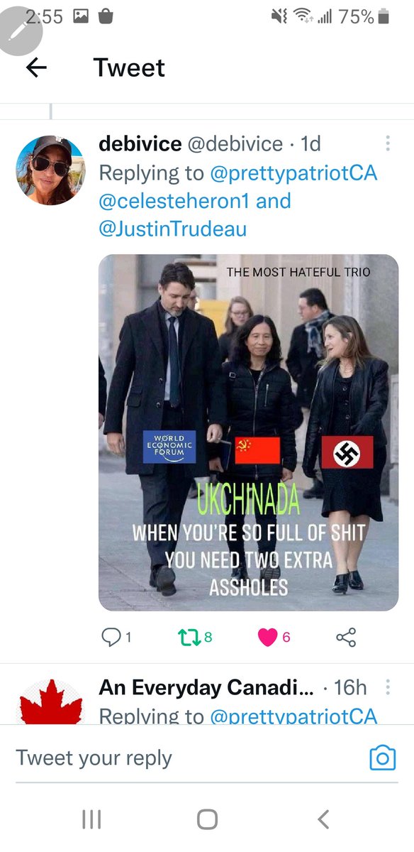 prettypatriotCA's tweet photo. @neilr1336 @JustinTrudeau Me too..?
@JustinTrudeau? Didn't you leave #Canada well ahead of your #fourteenday #quarantine after changing your own rules so YOU could cross the US border with COVID?🤔
#HoldHimAccountable
#WEFTerrorist #domesticterrorism #CrimesAgainstHumanity #NoConfidenceMotion
🇨🇦 https://t.co/quj6oWeJGa