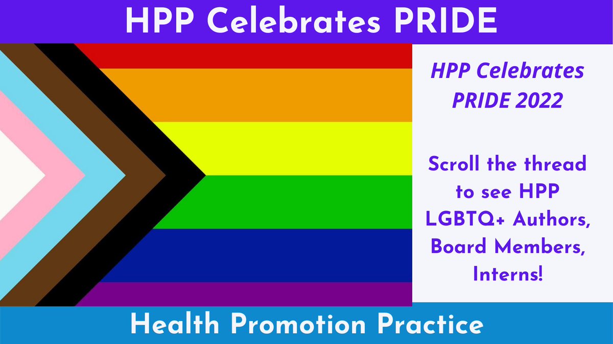 The words and lifework of the <a href="/TheHPPJournal/">TheHPPJournal</a> <a href="/LGBTQIA/">Michael C. Oliveira</a> participants - featured this week of all weeks - are spot-on and grounding (this week of all weeks). 

Full Pride Showcase: bit.ly/3zSp30v

Scroll the thread to review the week and link to each one. @SAGEHealthInfo