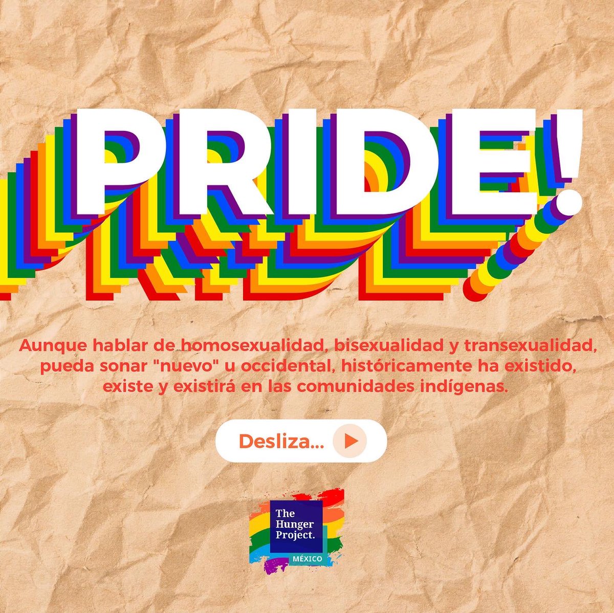 THPMexico's tweet photo. Recuerda que hablar del Orgullo LGBTQ+ 🏳️‍🌈 siempre tiene que ir de la mano con una visión interseccional para todes
❤️💜💚💙🧡💛
#TheHungerProjectMéxico #pride #pridemonth https://t.co/tG4BYrbZuG