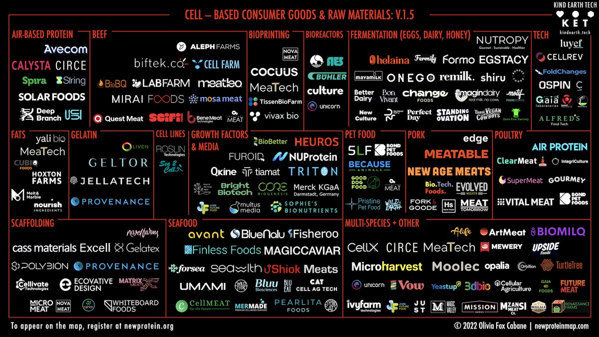 Here's the latest release of the KindEarthTech  Foundation #foodtech map and its never not a thrill to see ourselves part of this exciting ecosystem of gamechangers 💪🌎👩‍🔬🌱🚀 <a href="/altprotein/">KindEarth.Tech</a>